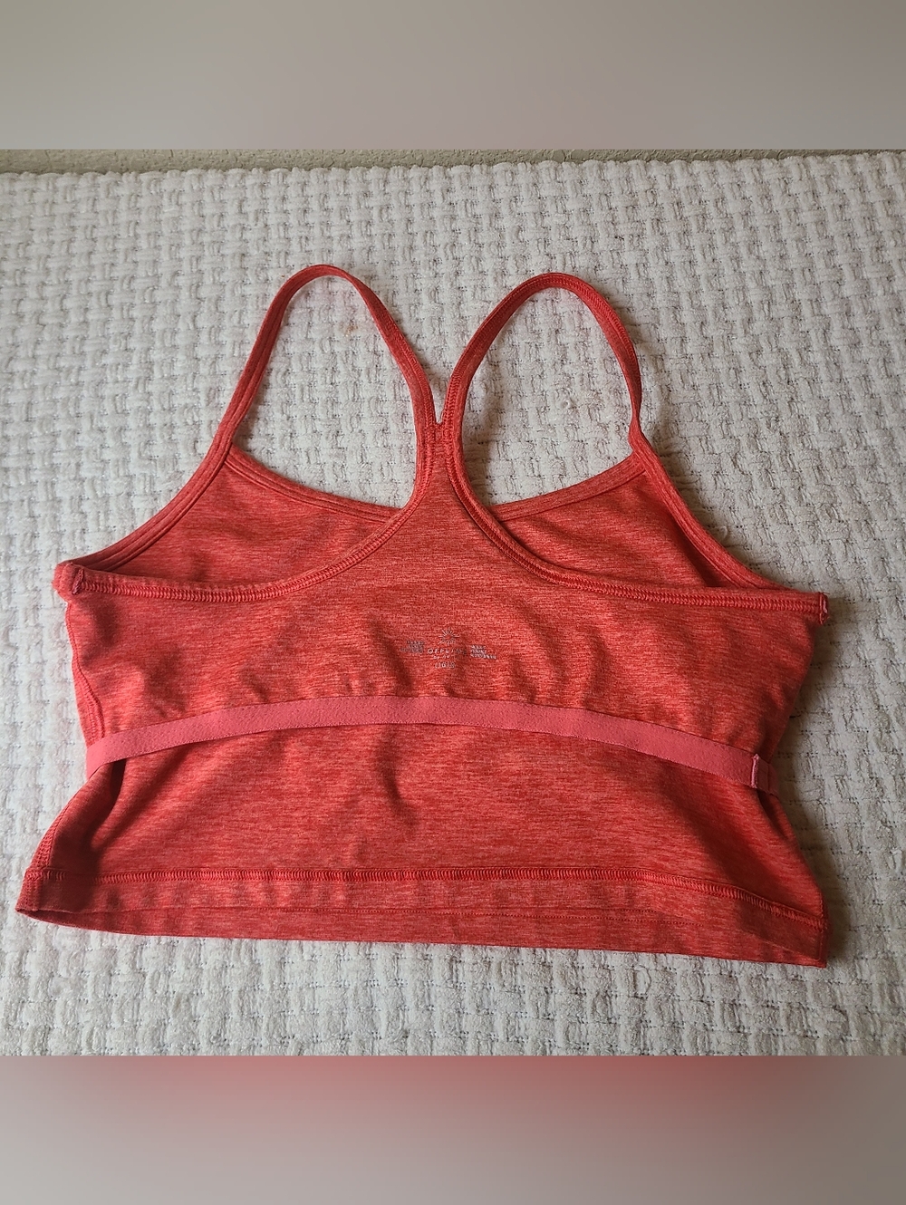 Offline by Aerie Coral Heathered Strappy Bralette Top Size L - Picture 4 of 7